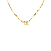 Toggle Clasp Paperclip Necklace