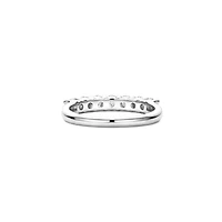 Half Eternity Silver Ring