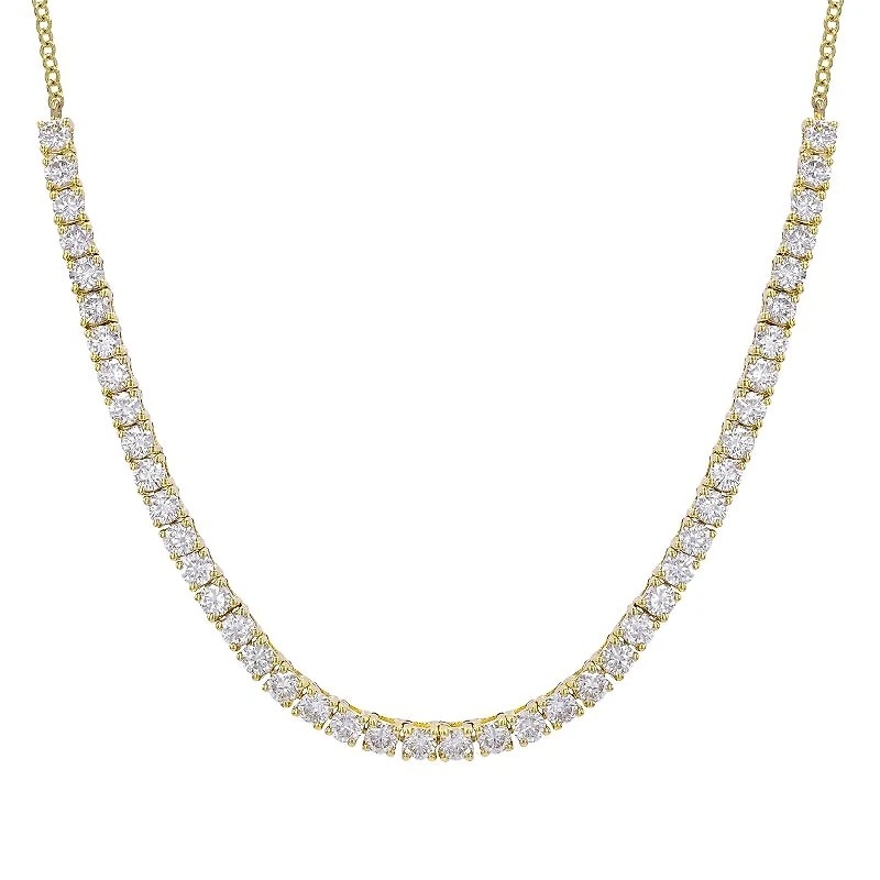 Half Tennis Necklace with 1.59ct Diamonds