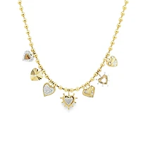 Multi Hearts Charms Necklace