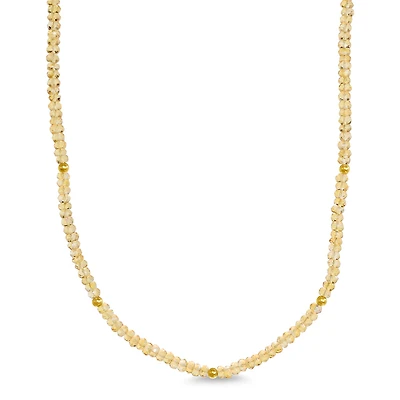 Natural Citrine Gemstone Necklace