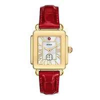 Deco Sport Red Ruby Leather 31MM Watch
