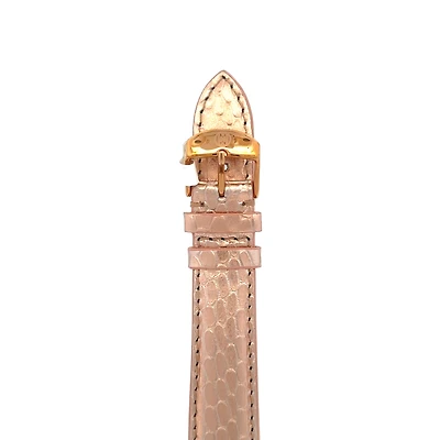 18MM Rose Exotic Leather Strap