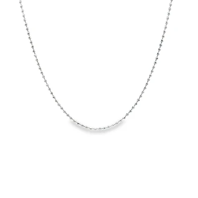Diamond Cut Ball Link Chain