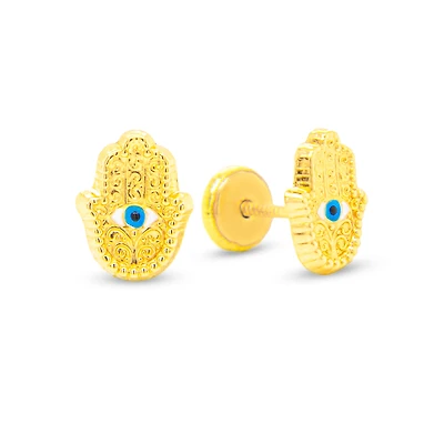 Hamsa Hand Stud Earrings