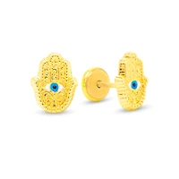 Hamsa Hand Stud Earrings