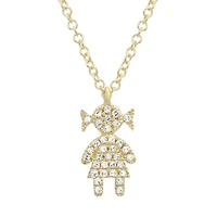Girl Diamond Necklace