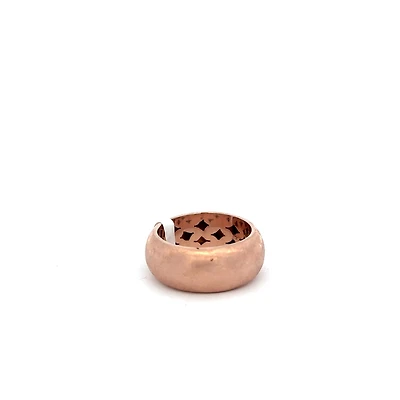Rose Gold and Rhodium Plated Ring (Size 6)