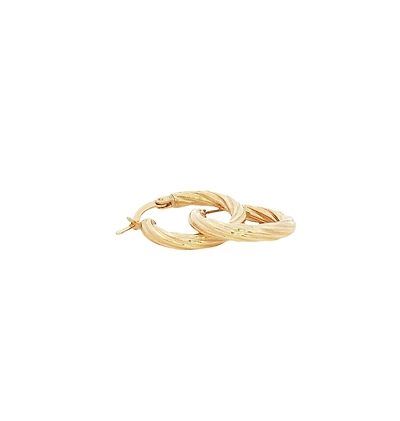 Rope 19.5MM Huggie Earrings