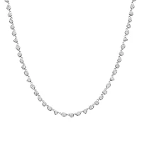 Multi Shape Zirconia Tennis Necklace