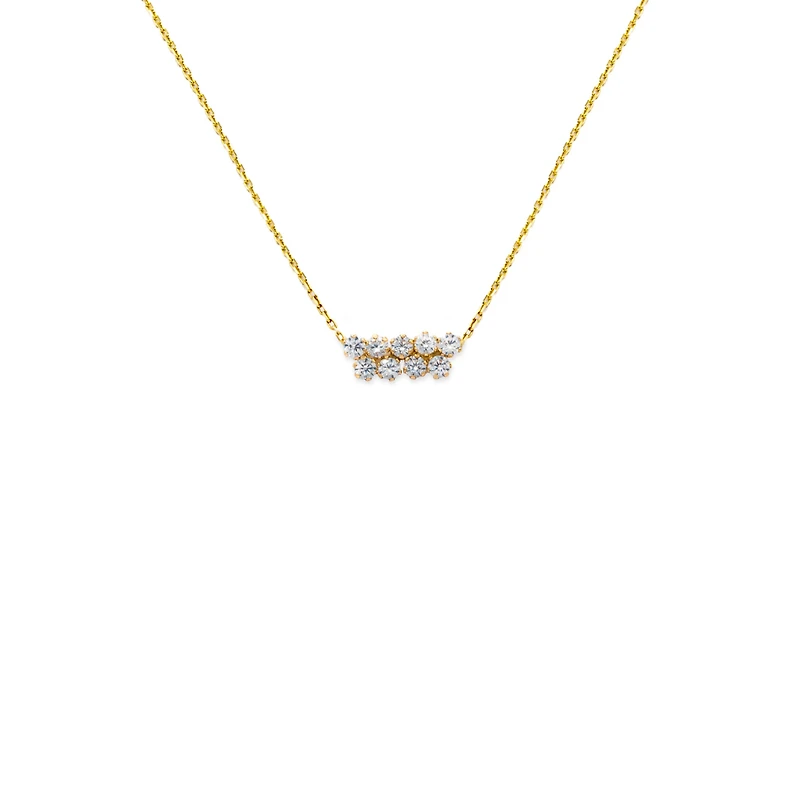 Zirconia Bar Necklace