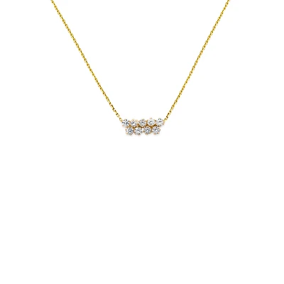 Zirconia Bar Necklace