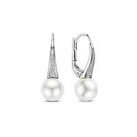 Pearl Classic Leverback Earrings