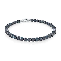 Blue Tiger Eye 4MM Bead Bracelet