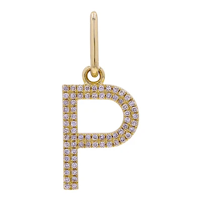 Initial with Diamonds - P