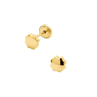 Clover Golden Stud Earrings