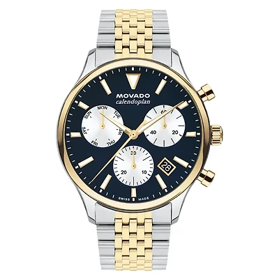 Heritage Calendoplan Two Tone 43MM Watch