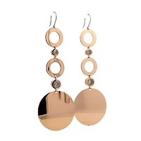 Mutilple Circle Dangle Earrings with Zirconia
