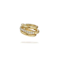 Three Line Diamond Earcuff