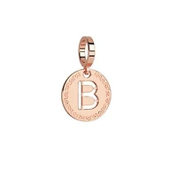 Rose Plated B Pendant