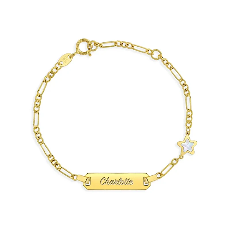 Valentino Mother Pearl Star Kids Bracelet