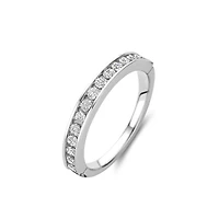 Channel Set Silver Ring