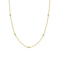Zirconia By the Yard Golden Necklace