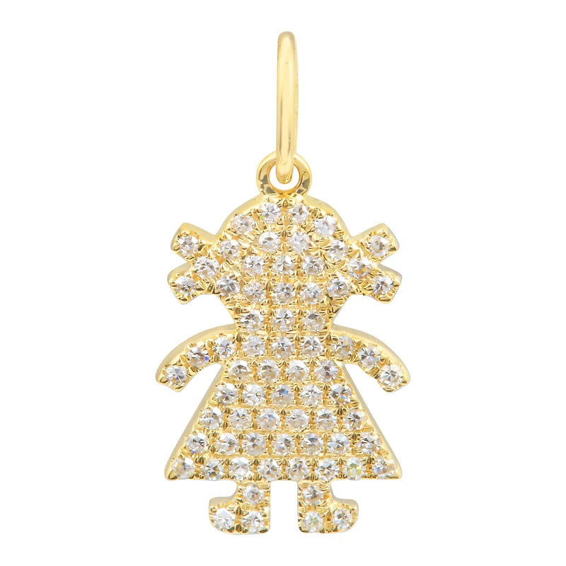 Girl Diamond Pendant