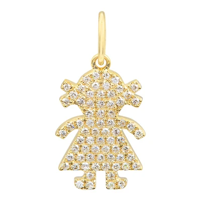 Girl Diamond Pendant