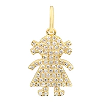 Girl Diamond Pendant