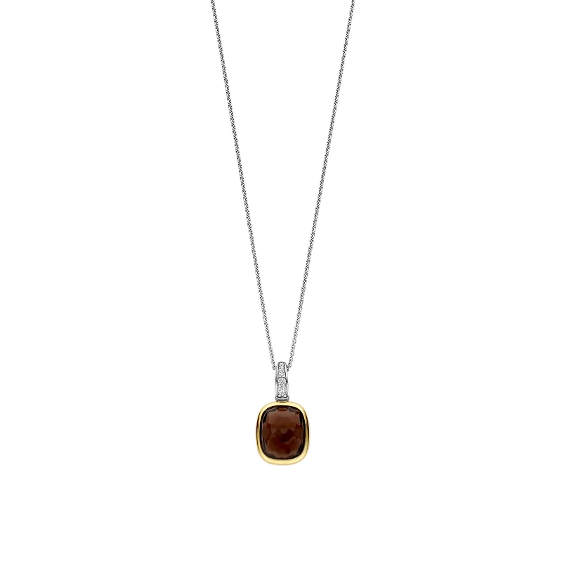 Smokey Quartz Facetted Necklace