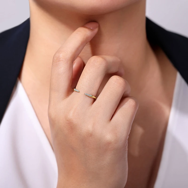 Open Tipped Diamond Ring