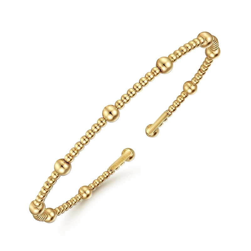Flexible Beaded Bangle Bracelet