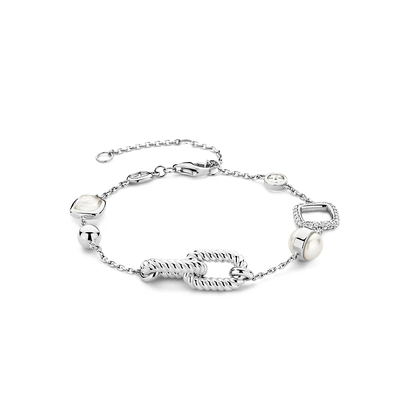 Rope Link Silver Bracelet