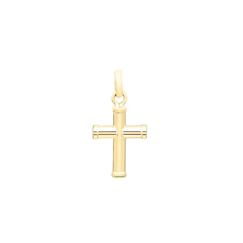 Hollow Tubular Cross Kids Necklace