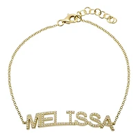 Custom Capslock Diamond Name Bracelet