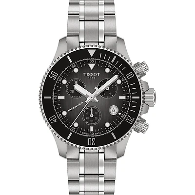 Seastar 1000 Graded Grey Chronograph 38MM Watch