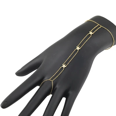 Three Star Diamond Hand Chain