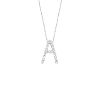 Diamond 11MM Initial Necklace