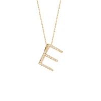 Diamond 11MM Initial Necklace