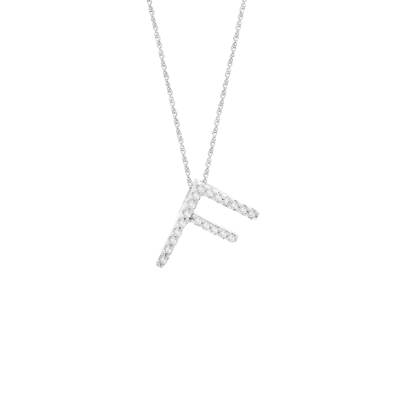 Diamond 11MM Initial Necklace