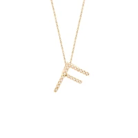 Diamond 11MM Initial Necklace