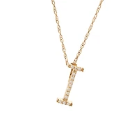 Diamond 11MM Initial Necklace