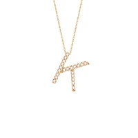 Diamond 11MM Initial Necklace