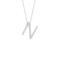 Diamond 11MM Initial Necklace