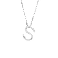 Diamond 11MM Initial Necklace