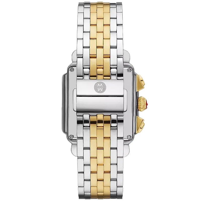 Deco Diamond Black Dial 35MM Chrono Watch