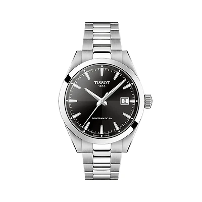 Gentleman Powermatic 38mm Watch with Black Dial
