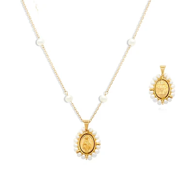 7MM Pearl Stations Necklace