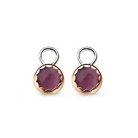 Dark Purple Stones Ear Charm